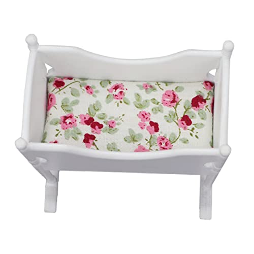 Abaodam 1:12 Spielzeug Wiege Modell Puppe für Jungen und Mädchen Weiß Mini Dolly Möbel Abaodam 1:12 Spielzeug Wiege Modell Puppe für Jungen und Mädchen Weiß Mini Dolly Möbel von Abaodam