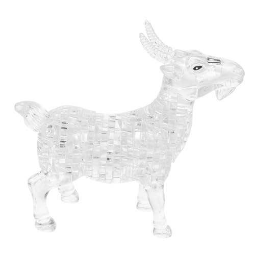1Stück Kristall Ziegenpuzzle Kreatives Selbst Zusammenbaubares Tierdekor aus Kristallglas für Stilvolle Wohn und Büroschmuckstücke Perfektes für Freunde und Familie 1Stück Kristall Ziegenpuzzle Kreatives Selbst Zusammenbaubares Tierdekor aus Kristallglas für Stilvolle Wohn und Büroschmuckstücke Perfektes für Freunde und Familie von Abaodam