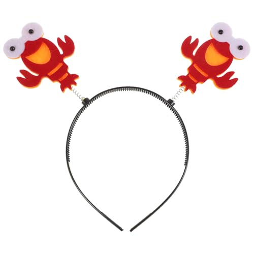 2 PCS Adorable Lobster Hair lobster head bopper crab headband cosplay animal headband lobster headband red lobster hat halloween headdress halloween cosplay costume halloween hair von Abaodam