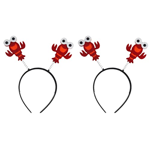 2 PCS Adorable Lobster Hair lobster head bopper crab headband cosplay animal headband lobster headband red lobster hat halloween headdress halloween cosplay costume halloween hair von Abaodam