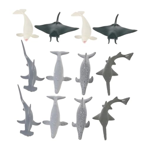2 Sets lebensechte Tiermodelle Meerestiere für pädagogisches Spielen und Heimdekoration, realistische Ozean-Tierfiguren für Desktop-Dekoration 2 Sets lebensechte Tiermodelle Meerestiere für pädagogisches Spielen und Heimdekoration, realistische Ozean-Tierfiguren für Desktop-Dekoration von Abaodam
