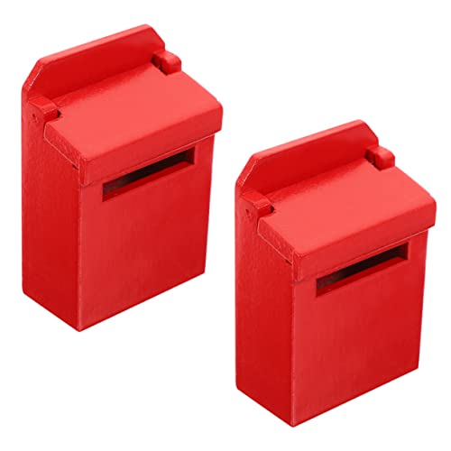 2 Stück Briefkasten Modell aus Holz Farbenfroh für Puppenhaus Dekoration Spielerisches Lernspielzeug für Fördert Kreativität und Handfertigkeit 2 Stück Briefkasten Modell aus Holz Farbenfroh für Puppenhaus Dekoration Spielerisches Lernspielzeug für Fördert Kreativität und Handfertigkeit von Abaodam