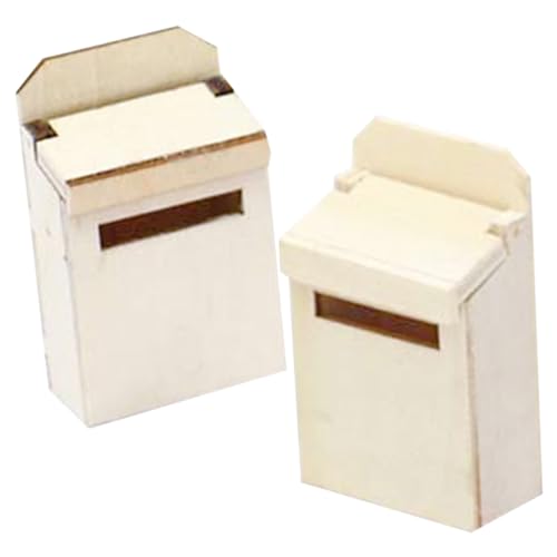 2 Stück Briefkasten Möbel für Puppenhaus Dekoration Holzspielzeug mit Hoher und Langlebigkeit Fotorequisiten 2 Stück Briefkasten Möbel für Puppenhaus Dekoration Holzspielzeug mit Hoher und Langlebigkeit Fotorequisiten von Abaodam