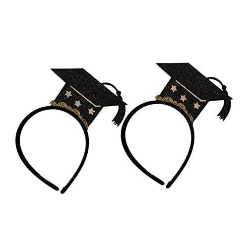 2 Stück Mini Doktorhut Haarreif Glitzerndes Abschluss Accessoire für Graduierungsfeiern Goldfarbene Haardekoration für Schulabschlüsse und Studienabschlüsse 2 Stück Mini Doktorhut Haarreif Glitzerndes Abschluss Accessoire für Graduierungsfeiern Goldfarbene Haardekoration für Schulabschlüsse und Studienabschlüsse von Abaodam