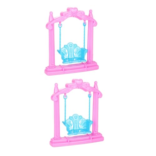 2 Stück Puppenhaus Schaukeln Swing Figuren für Puppenhaus Dekoration und Mikro Landschaftsdesign Langlebig und Kreativ für Innenräume und von Abaodam