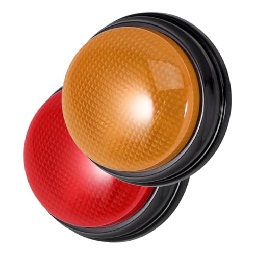 2 Stück Quiz-Antwort-Schaltfläche Ton- und Lichttaste Taste mit Ton Antwortknopf-Requisiten Sound-Button-Requisite Schaltfläche zum Antworten auf den Wettbewerb Plastik 2 Stück Quiz-Antwort-Schaltfläche Ton- und Lichttaste Taste mit Ton Antwortknopf-Requisiten Sound-Button-Requisite Schaltfläche zum Antworten auf den Wettbewerb Plastik von Abaodam