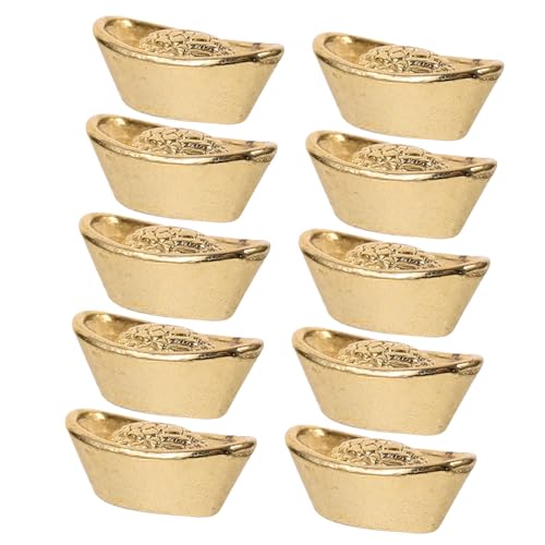20 Stück Gold Ornaments für Puppenhaus Dekorationszubehör für Garten und für Sammler 20 Stück Gold Ornaments für Puppenhaus Dekorationszubehör für Garten und für Sammler von Abaodam