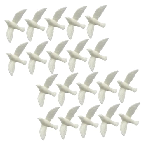 20 Stück Teiliges Pigeon Ornamente für Puppenhäuser Dekorative Vögel für DIY Projekte und Kreative Szenen Sicher und Platzsparend von Abaodam