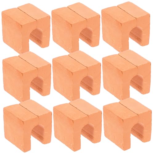 20 Stück Ziegelsteine DIY Bauzubehör für Puppenhaus und Mikro Landschaft Realistische Tür Designs Wiederverwendbar und Einfach zu Kombinieren von Abaodam