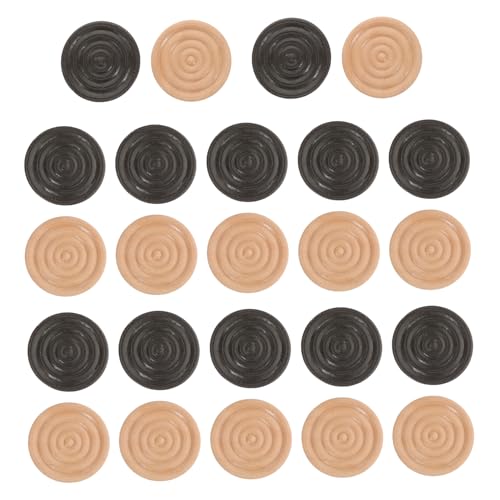 Abaodam Stück Holz Spielsteine für Dame und Schach Runde Robuste Holzfiguren für Brettspiele Elegantes Design Zubehör für Spieleabende Groß Abaodam Stück Holz Spielsteine für Dame und Schach Runde Robuste Holzfiguren für Brettspiele Elegantes Design Zubehör für Spieleabende Groß von Abaodam