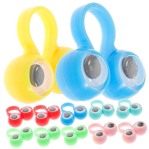 25 Stück Große Augen Fingerpuppen für Interaktives Pädagogisches Finger für Zuhause Kindergarten und Schule Fördert Kreativität und Soziale Interaktion Zufällige von Abaodam