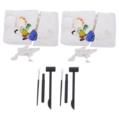 2Sätze Archäologisches Grabspielzeug für DIY Ausgrabung von Edelsteinen Kreatives Lernspielzeug für Kleine Robustes und Material für Gemeinsames von Abaodam
