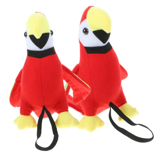 2Stücke Plüsch Papageien für Piratenkostüme Schulter Papagei Cosplay Zubehör Leicht und Anpassbar für Partys von Abaodam