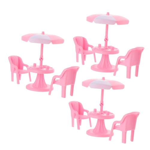 3 Sätze Mini Strandstuhl Spielzeugset Teiliges Puppenhaus Zubehör DIY Deko für Kreative Spielszenen für Puppenliebhaber von Abaodam