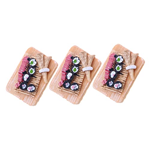 3 Stück Sushi Zubehör für Puppenhaus Dekorative Lebensmittel für Miniature Szene Küchenzubehör für Kreative Rollenspiele und DIY Projekte 3 Stück Sushi Zubehör für Puppenhaus Dekorative Lebensmittel für Miniature Szene Küchenzubehör für Kreative Rollenspiele und DIY Projekte von Abaodam