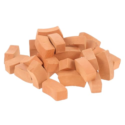 30Stücke Miniaturziegel Modellset Simulierte Ziegelsteine für DIY Garten Deko für Sandtischszene und Kreative Miniaturprojekte von Abaodam