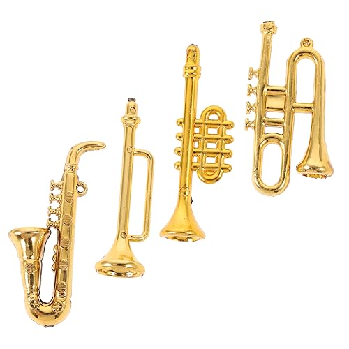 Abaodam 4 Stück Musikinstrument Modelle Teiliges Saxophon Trompete Posaune Klarinette Dekorative Spielzeuge für Puppenhaus und Fotografie Langlebig und Bruchsicher Schaffen Musikalische Abaodam 4 Stück Musikinstrument Modelle Teiliges Saxophon Trompete Posaune Klarinette Dekorative Spielzeuge für Puppenhaus und Fotografie Langlebig und Bruchsicher Schaffen Musikalische von Abaodam