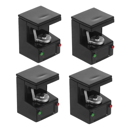 4Stücke Kaffeemaschine Puppenhaus Zubehör Realistische Küchendekoration für Kreative Spielszene für Puppenhausliebhaber von Abaodam