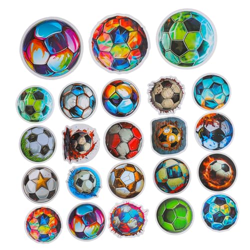 50 Stück Fußball-Aufkleber, Sport-Aufkleber für Partys, DIY-Dekorationen und den persönlichen Gebrauch für Laptops, Wasserflaschen, Notebooks und mehr von Abaodam