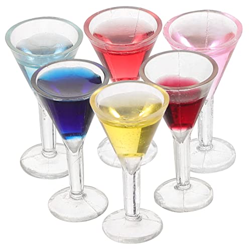 6 Stück Mini Cocktail Gläser Teiliges Wein für Puppenhaus Deko Kreative Bastelideen und Fotografie Zubehör Farbenfrohe und Realistische Cocktails 6 Stück Mini Cocktail Gläser Teiliges Wein für Puppenhaus Deko Kreative Bastelideen und Fotografie Zubehör Farbenfrohe und Realistische Cocktails von Abaodam