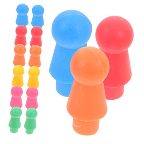 60 Stück Spielsteine für Brettspiele Kunststoff Pawns und Schachfiguren für Schach und Strategiespiele für Erwachsene von Abaodam