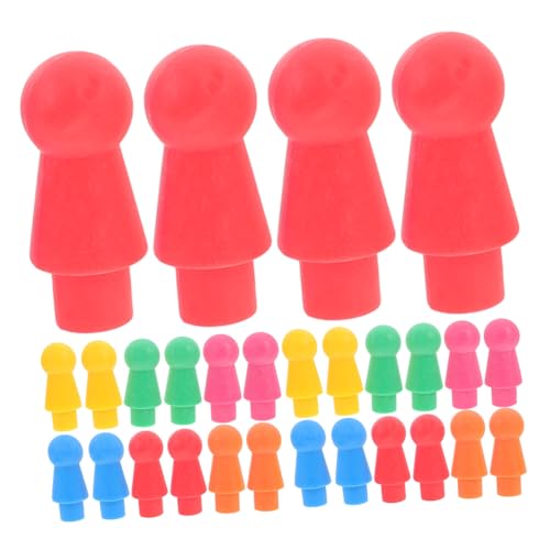 60 Stück Spielsteine für Fliegendes Schach Hochwertige Kunststofffiguren für Brettspiele Zubehör für Erwachsene mit Glatter Oberfläche und Robustem Material von Abaodam