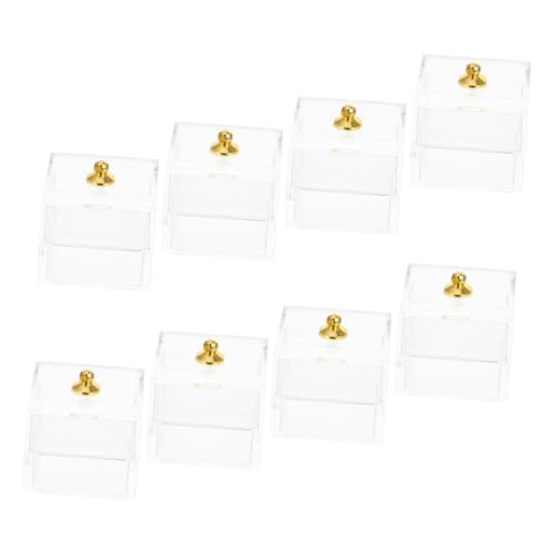 8 Stück Teiliges Mini Zuckerbox für Puppenhaus Transparente Dekorationsbox für Süße Deko für DIY Puppenhaus Zubehör 8 Stück Teiliges Mini Zuckerbox für Puppenhaus Transparente Dekorationsbox für Süße Deko für DIY Puppenhaus Zubehör von Abaodam