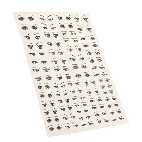 Abaodam 1 Blatt Augenaufkleber Cartoon-Aufkleber Für Zum Selbermachen Selbstklebende Augen Scrapbooking-Augen-Aufkleber Selbstklebende Aufkleber Mit Cartoon-Etiketten Papier von Abaodam