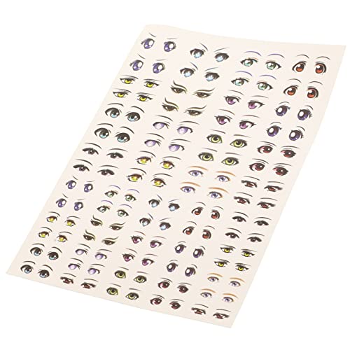 Abaodam 1 Blatt Kreative DIY Augenaufkleber Selbstklebende Anime Augenmuster für Bastelprojekte für Puppen Kunsthandwerk und Halloween Dekorationen Abaodam 1 Blatt Kreative DIY Augenaufkleber Selbstklebende Anime Augenmuster für Bastelprojekte für Puppen Kunsthandwerk und Halloween Dekorationen von Abaodam