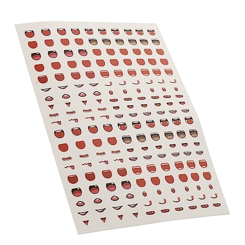 Abaodam 1 Blatt Mund Aufkleber Plüschtiere Abnehmbare Dekoration Tieraufkleber Puppenaufkleber Hase Plüsch Speichelaufkleber Künstliche Dekoration Aus Strohmatten Lustig Papier von Abaodam