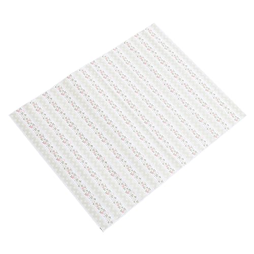 Abaodam 1 Blatt Puppenhaus Wandtapete Selbstklebend Streifenmuster für Mini Häuser für Wohnzimmer Schlafzimmer Spielzimmer Zubehör für Puppenhaus Accessoires von Abaodam