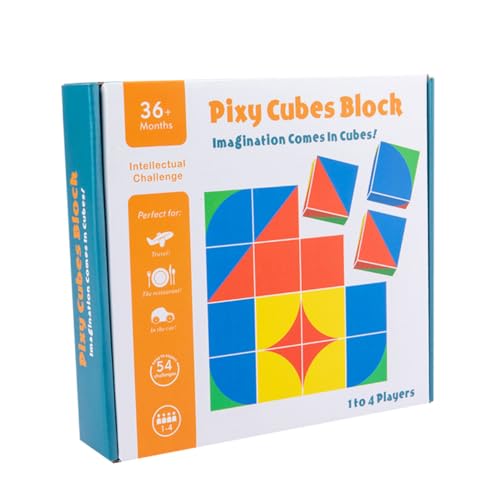 Abaodam 1 Box Räumliches Denken Block Stapeln Blöcke Stapeln Puzzle Gebäude Block Bunte Bambus von Abaodam