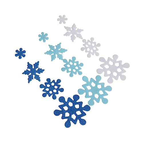 Abaodam 1 Glitzer-Schneeflocke-Aufkleber Weihnachtsdeko Glitzernde Schneeflockenaufkleber Aufkleber Für Glastüren Sammelalbum-DIY-Aufkleber Party-Glitter-Sticker-dekore Schaum von Abaodam