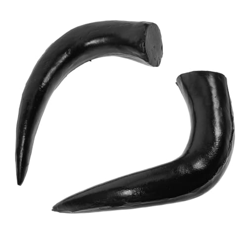 Abaodam 1 Paar Haarband- und Haarspangen-Accessoires kopfschmuck schwarzes haarband Schwarze Haarspange Cosplay klein stirnband deko Clip mit Teufelshörnern Hörner Haarspange Plastik Black von Abaodam