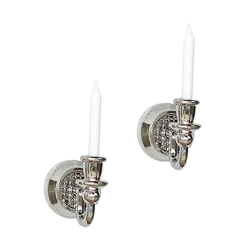 Abaodam 1 Paar Kerzenlampe Wanddeko für Puppenhaus Farbige Kerzenlampen für Miniaturlandschaften und Wohnaccessoires aus Langlebigem Eisenlegierungsmaterial Gefertigt Abaodam 1 Paar Kerzenlampe Wanddeko für Puppenhaus Farbige Kerzenlampen für Miniaturlandschaften und Wohnaccessoires aus Langlebigem Eisenlegierungsmaterial Gefertigt von Abaodam