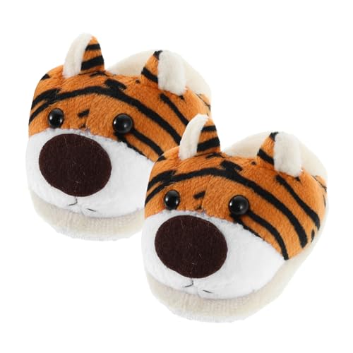 Abaodam 1 Paar Plüschpuppen-Hausschuhe, niedliche Tier-Themen-Schuhe für Puppen, Winterzubehör für Puppen, weicher Plüsch zum Verkleiden und Spielen von Abaodam