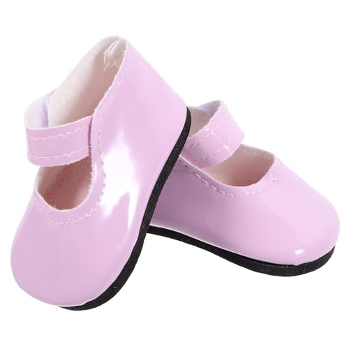 Abaodam 1 Paar Puppenschuhe aus PU Trendige Miniaturschuhe für Mädchenpuppen Stylische Hausschuhe für Puppenzubehör zum Ankleiden und Dekorieren von Spielzeugpuppen von Abaodam