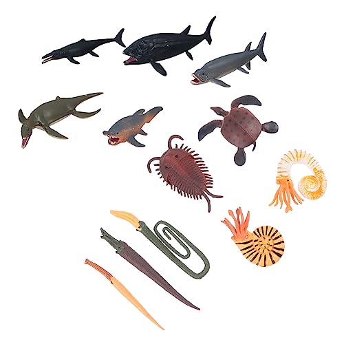 Abaodam 1 Prähistorische Tiermodelle Simuliertes Meerestier Desktop - Modell Für Wasserlebewesen Lebendige Meerestierfigur Fischfigur Basteln Plastik Colorful von Abaodam