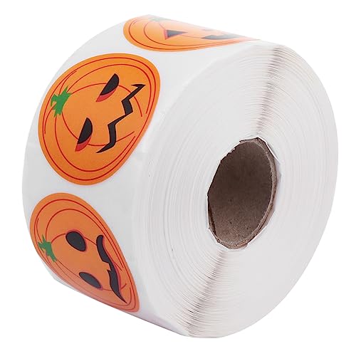 Abaodam 1 Rolle Halloween Aufkleber Kinderaufkleber Dekoration Cartoon Aufkleber Kürbis Grimassen Aufkleber Kürbisgesichts Aufkleber Kürbis Aufkleber Lustige Aufkleber von Abaodam