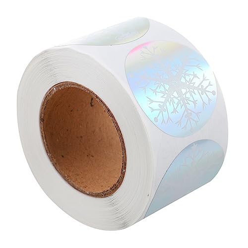 Abaodam 1 Rolle -Schneeflocken-Aufkleber DIY -Aufkleber Etikettenaufkleber Geschenkaufkleber Verpackungsaufkleber Aufkleber Weihnachtssiegelaufkleber Colorful Abaodam 1 Rolle -Schneeflocken-Aufkleber DIY -Aufkleber Etikettenaufkleber Geschenkaufkleber Verpackungsaufkleber Aufkleber Weihnachtssiegelaufkleber Colorful von Abaodam