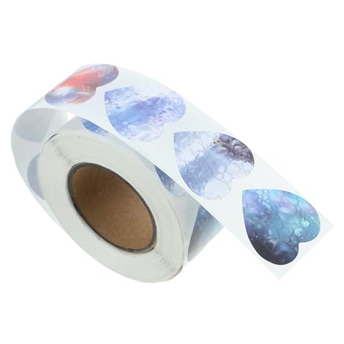 Abaodam 1rolle Roll Heart Charm Sticker Kreative Valentinstagsaufkleber Für -projekte Hochzeiten Geschenkpacks Und Grußkarten Selbstklebende Herzen Für Romantische Dekorationen von Abaodam