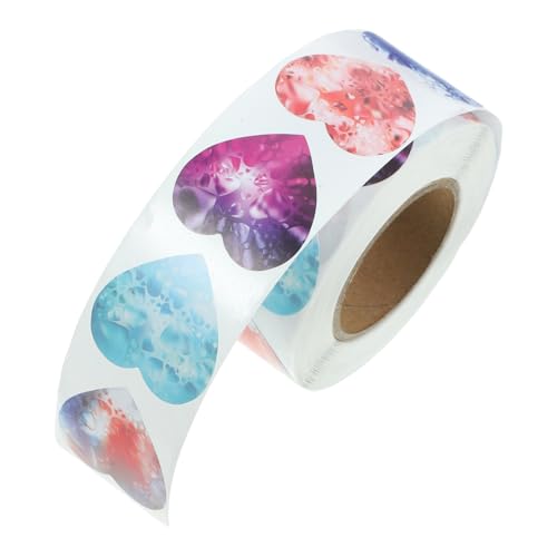 Abaodam 1 Rolle Valentinstag Aufkleber Briefumschläge Gastgeschenke Hochzeit Deko Selbstklebende Etiketten Aufkleber Hochzeit Hochzeitsgeschenk Geschenketikett Beschichtetes Papier Blue von Abaodam