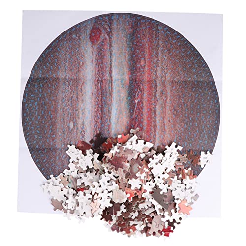 Abaodam 1000-teiliges Rundes Puzzle-Spielzeug Dekompressions-Puzzle Für Erwachsene Denksport-Spielzeug Für Familienspaß von Abaodam