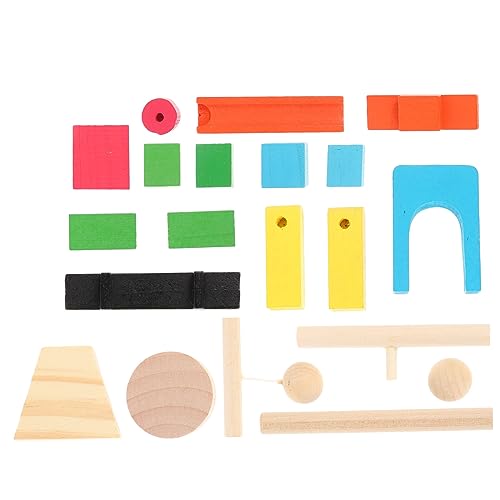 Abaodam 1 Satz 19 Stück Domino-Mechanismus holzspielzeug bausteine für - Jährige Kleinkinder blockiert -Kit interessantes Kinderspielzeug von Abaodam