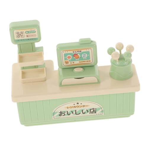Abaodam 1 Satz Auschecken Kasse Puppe Miniatur Registrieren Supermarkt-spielset Für Simulationsspiele Und Light Green Plastik von Abaodam
