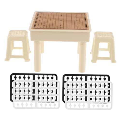 Abaodam 1 Satz Backgammon- Leinwandständer Zum Malen Steht Tritthocker Tiny House Kits Zum Bauen, Um Darin Zu Leben Puppenhaus-miniaturen DIY- -kit Mini-Puppen Plastik von Abaodam