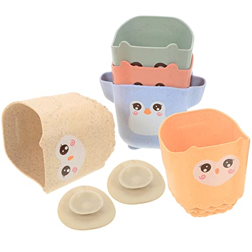 Abaodam 1 Set Stapelbecher Aus Kunststoff Badespielzeug Für Kinder Cartoon-Design Helle Stapelbecher Für Kleinkinder Abaodam 1 Set Stapelbecher Aus Kunststoff Badespielzeug Für Kinder Cartoon-Design Helle Stapelbecher Für Kleinkinder von Abaodam