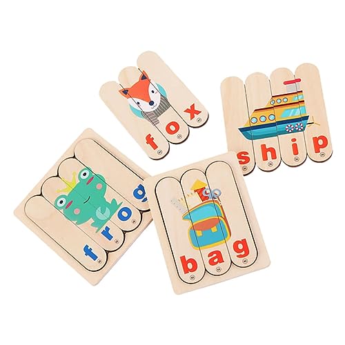 Abaodam 1 Satz Balkenwortpuzzle Buchstabenblöcke Gehirnentwicklungsspielzeug Wörter Lernkarten Buchstabenzuordnungskarten Kinderspielzeug Englischlernspielzeug Lernspielzeug Aus Holz Bunt Abaodam 1 Satz Balkenwortpuzzle Buchstabenblöcke Gehirnentwicklungsspielzeug Wörter Lernkarten Buchstabenzuordnungskarten Kinderspielzeug Englischlernspielzeug Lernspielzeug Aus Holz Bunt von Abaodam