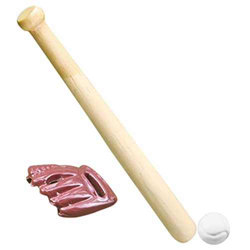 Abaodam Mini-Baseball-Set Für Kinder – Baseball-Set Mit Handschuh Schläger Und Miniatur Zur Hausdekoration Und Zum Fantasievollen Spielen von Abaodam