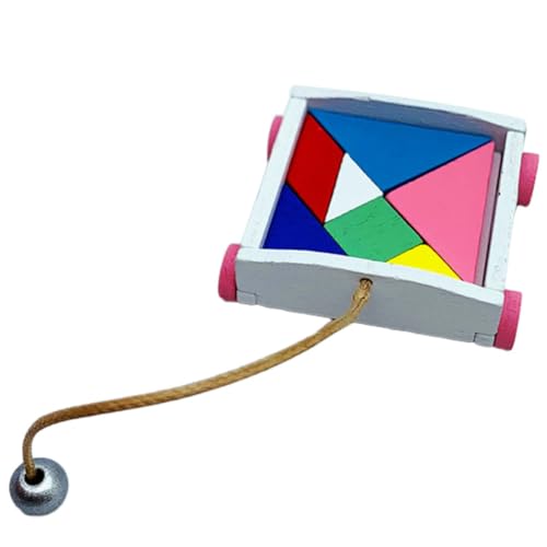 Abaodam 1 Satz Baustein-autospielzeug Flauschige Aufkleber Automatische Aufkleber Grillpfannen Tür Aufkleber Aus Vinylbuchstaben Knopfformen DIY Form Für Ohrringanhänger Colorful Hölzern von Abaodam